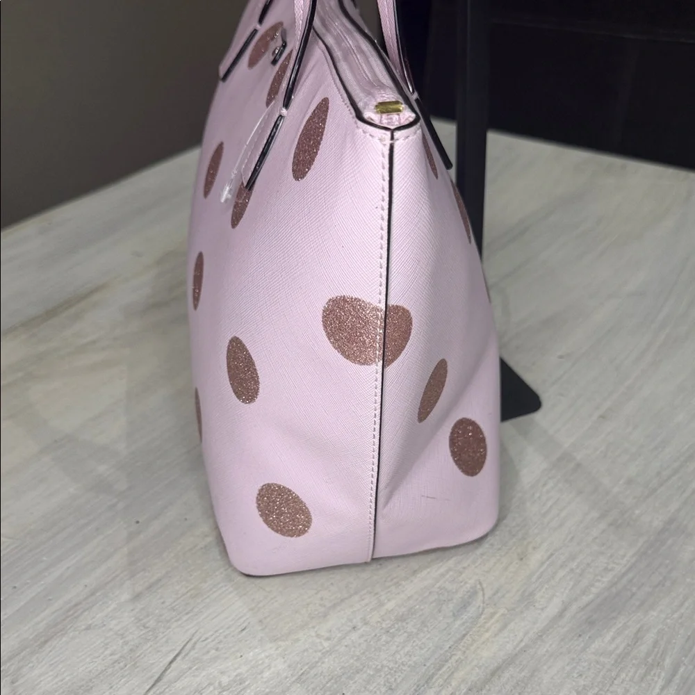 Kate Spade Pink Tote with Glitter Polka Dots ❤️